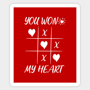 You Won My Heart Love Valentine Magnet